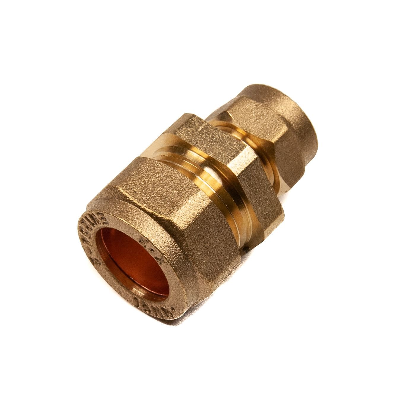 15mm x 10mm Compression Reducer Coupling Brass Compression Reducing Couplings Thunderfix 100016