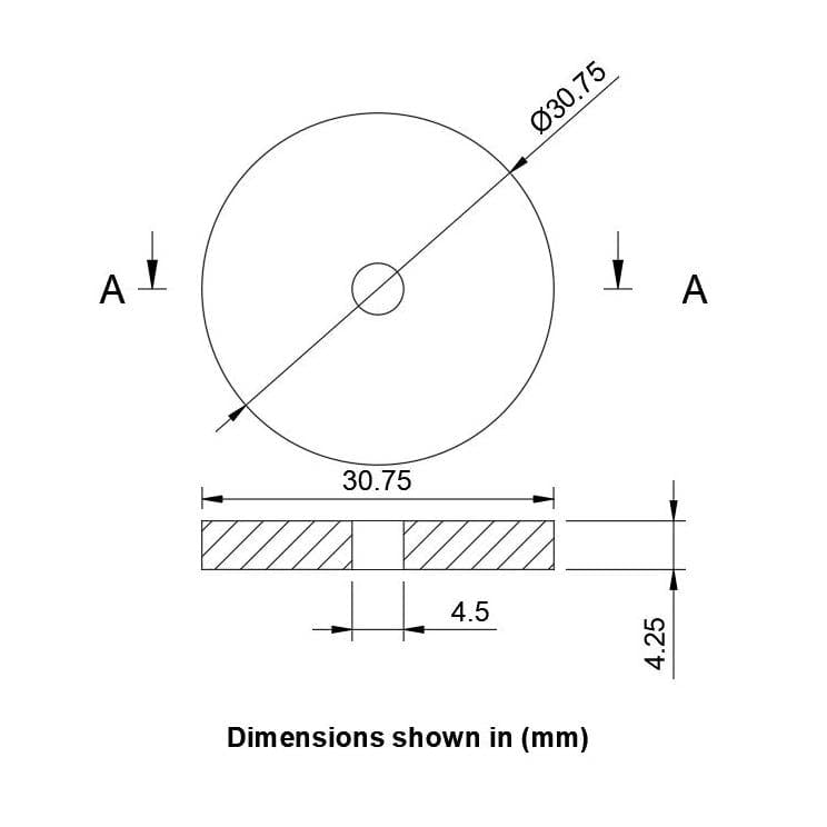 Flat Tap Washer 1" BSP Replacement Tap Washer 31mm Diameter (Pack of 4) Tap Washers Thunderfix 100254