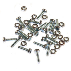 M2 (2mm x 10mm) Pozi Pan Head Machine Screw (Bolt) - ZP Steel (Pack of 20) Service Item Thunderfix 901920