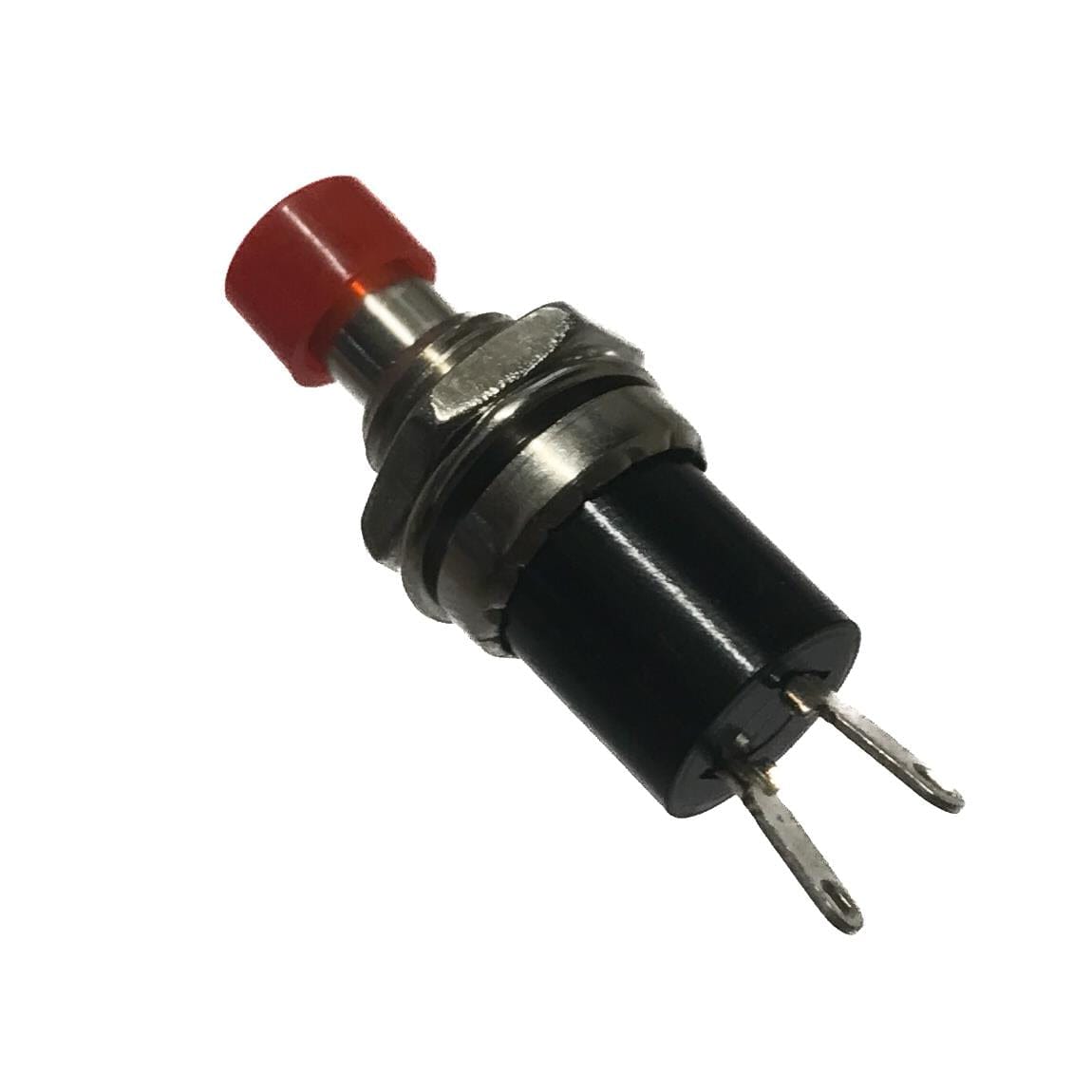 Red Off-On Miniature Push to Make Switch - SPST 1A 250VAC Service Item Unbranded 902590