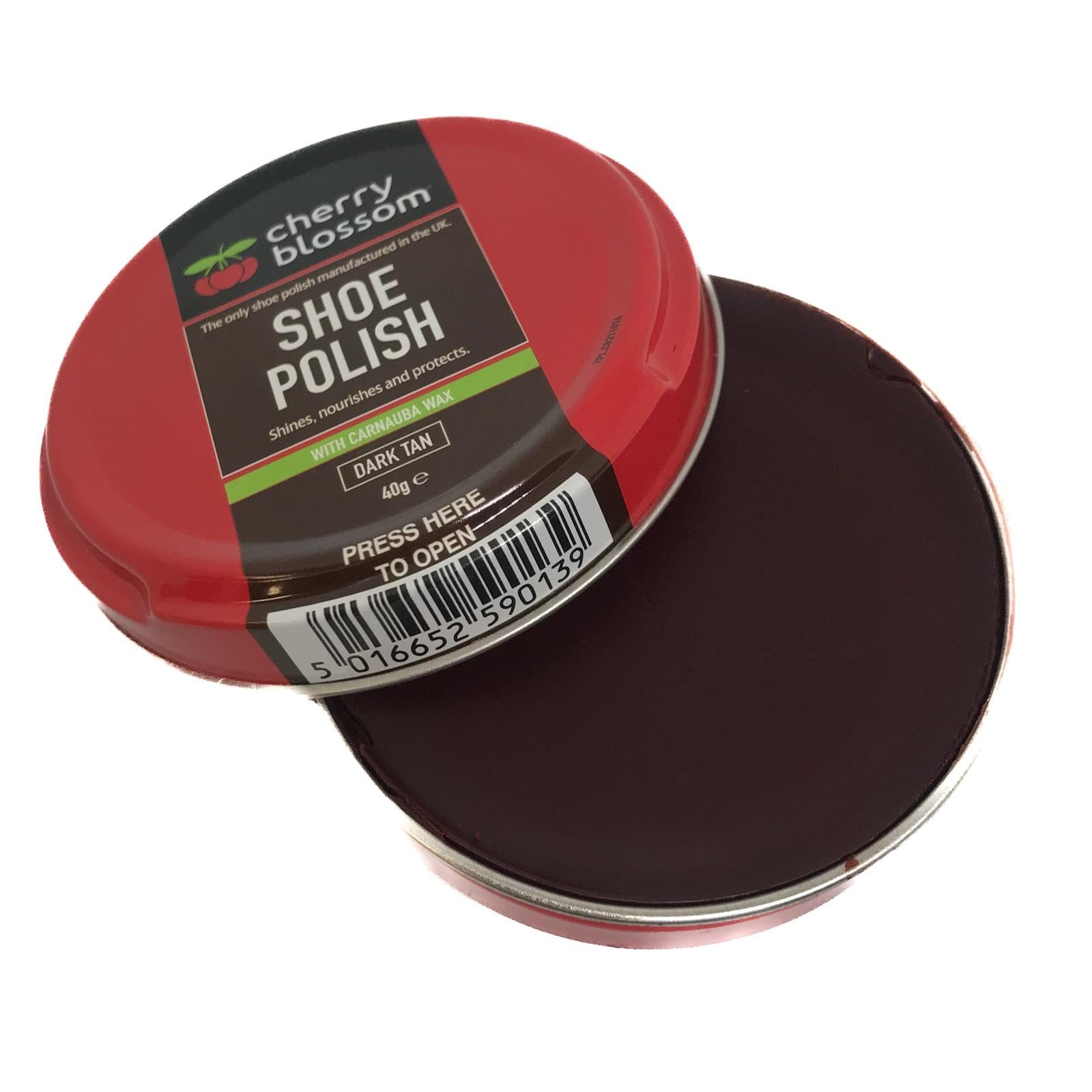 Shoe Polish Dark Tan 40g | Cherry Blossom Service Item Cherry Blossom 902844