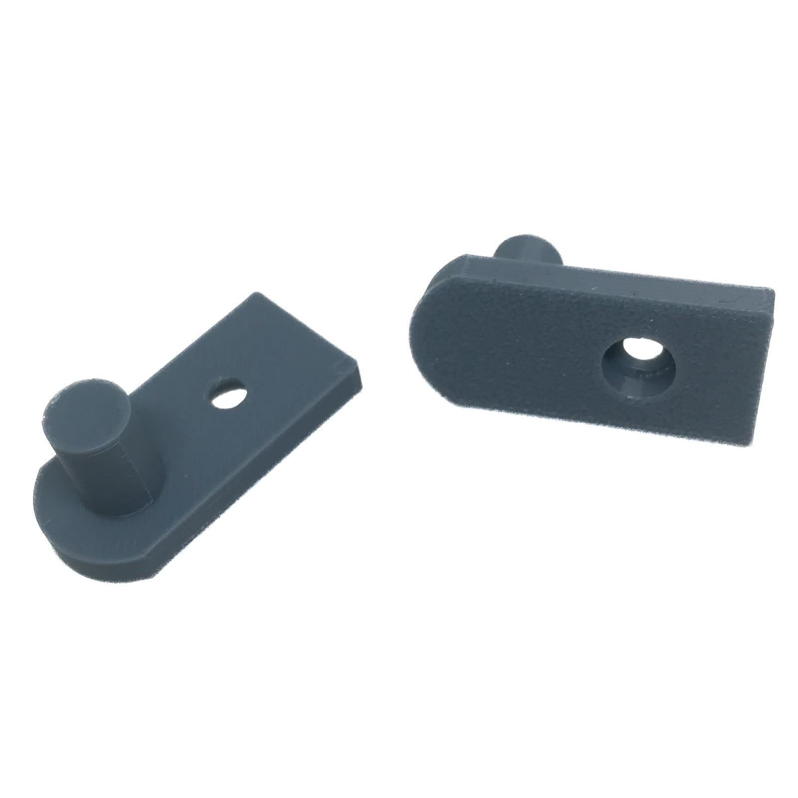 Shower Door Hinge Replacement Single Pin Pivot Design Grey Plastic (Pack of 2) Service Item Thunderfix 903249