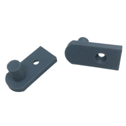 Shower Door Hinge Replacement Single Pin Pivot Design Grey Plastic (Pack of 2) Service Item Thunderfix 903249