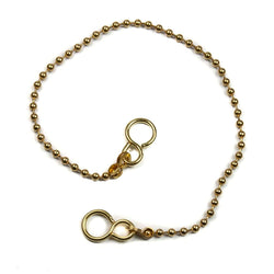 Sink Ball Chain Brass 300mm 12" Long Plug Chain Sink Chains Thunderfix 100383