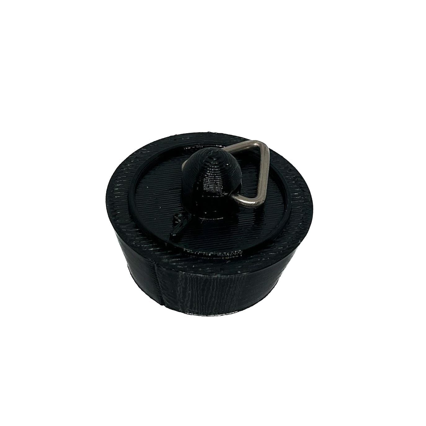 Sink Bath Plug Black Tapered Suits 22mm to 28mm Openings 1" - 25mm Service Item Thunderfix 903484