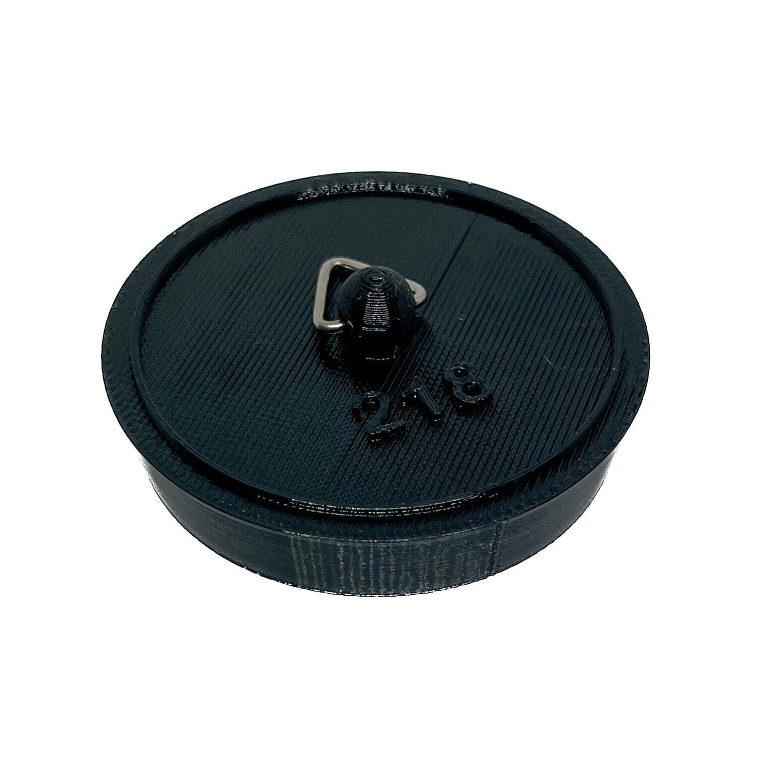 Sink Bath Plug Black Tapered Suits 51mm to 56mm Openings 2 1/8" - 54mm Service Item Thunderfix 903423