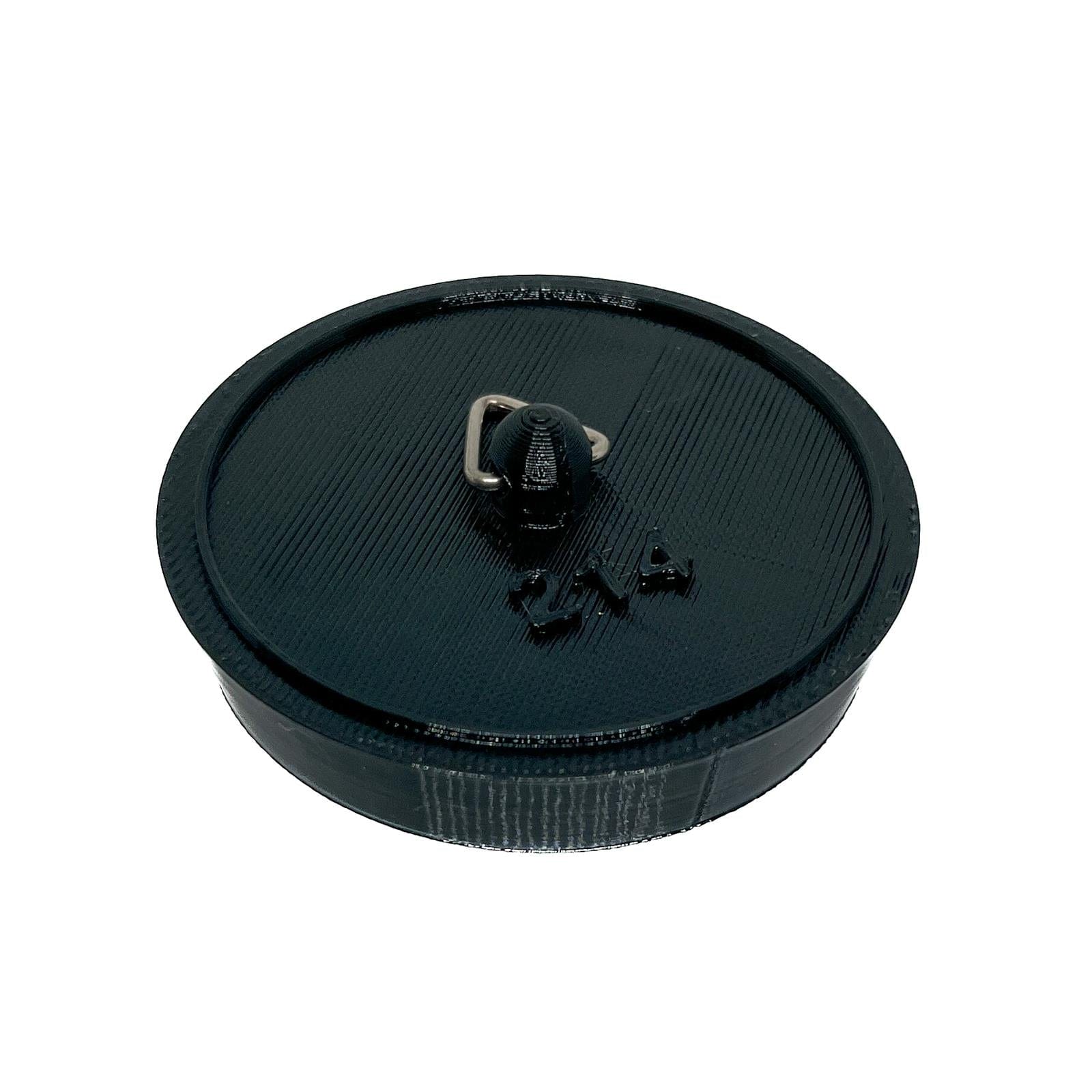 Sink Bath Plug Black Tapered Suits 54mm to 59mm Openings 2 1/4" - 57mm Service Item Thunderfix 903424
