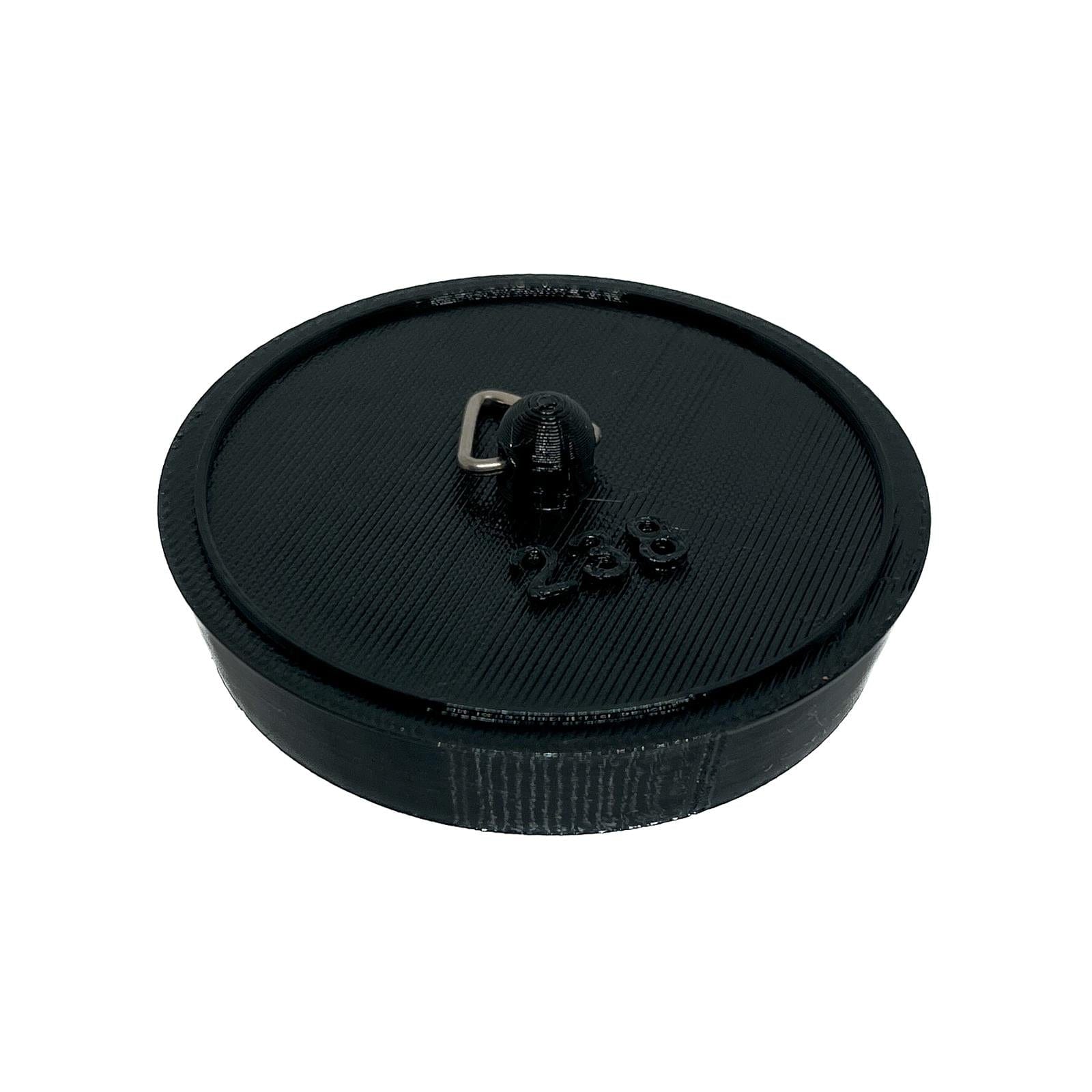 Sink Bath Plug Black Tapered Suits 57mm to 62mm Openings 2 3/8" - 60mm Service Item Thunderfix 903425
