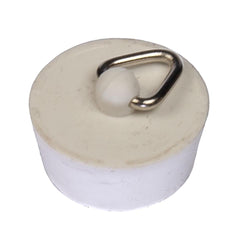 Sink Bath Plug Rubber White 25mm - 1" - 1 Inches Plugs & Strainers Thunderfix 100169