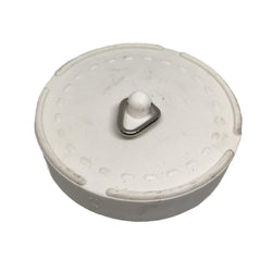 Sink Bath Plug Rubber White 54mm - 2 1/8" - 2 1/8 Inches Plugs & Strainers Thunderfix 100359