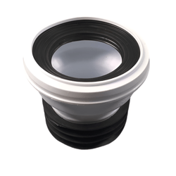 Straight WC Toilet Pan Connector to 110mm Soil Pipe WC Pan Connectors Floplast 100708