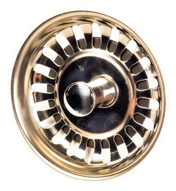 Strainer Plug With Stem 79mm Dia. Sink Basket Waste Stainless Steel Drain Plug Plugs & Strainers McAlpine 100175