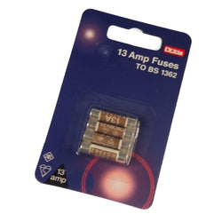 13 Amp Fuses Blister (Pack of 4) | Dencon Standard Fuses Dencon 900303