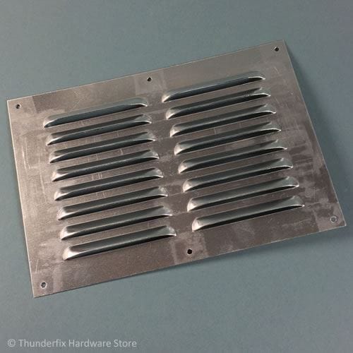 Air Louvre Ventilation Grille 9" x 6" Aluminium - Thunderfix Hardware