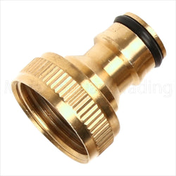 Brass Hosepipe Tap Connector Pushfit Quick Connect 3/4" BSP to 1/2" Male Hose Connectors Thunderfix 100184