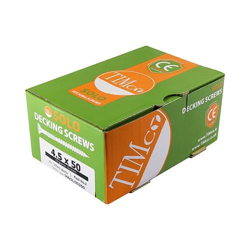 Decking Screws Exterior Grade 4.5mm x 60mm - Organic Green (Box of 200) Service Item Timco 901461