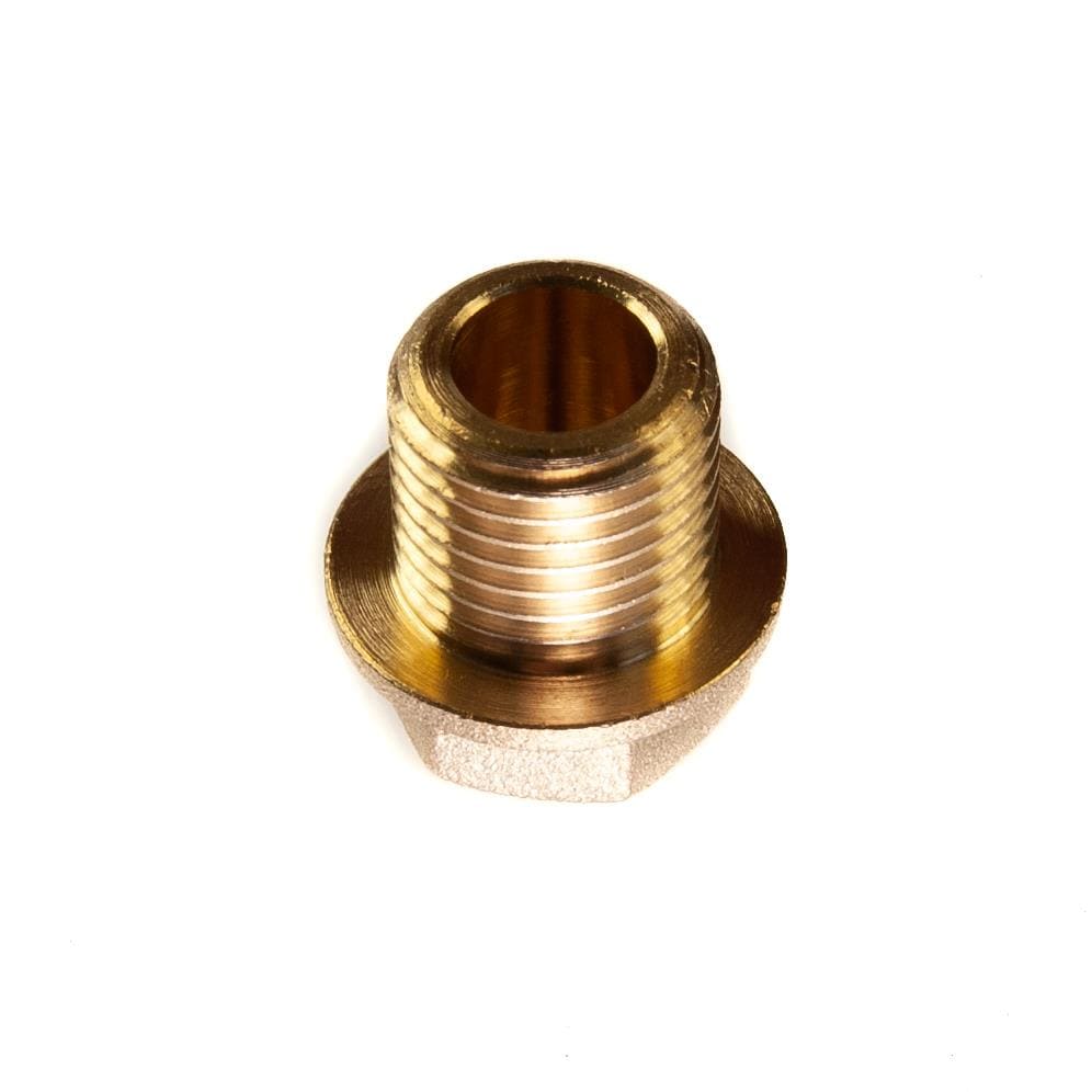 Flanged Blanking Plug 1/4" BSP Blanking Cap Brass 13.03mm Male Thread Service Item Thunderfix 902058