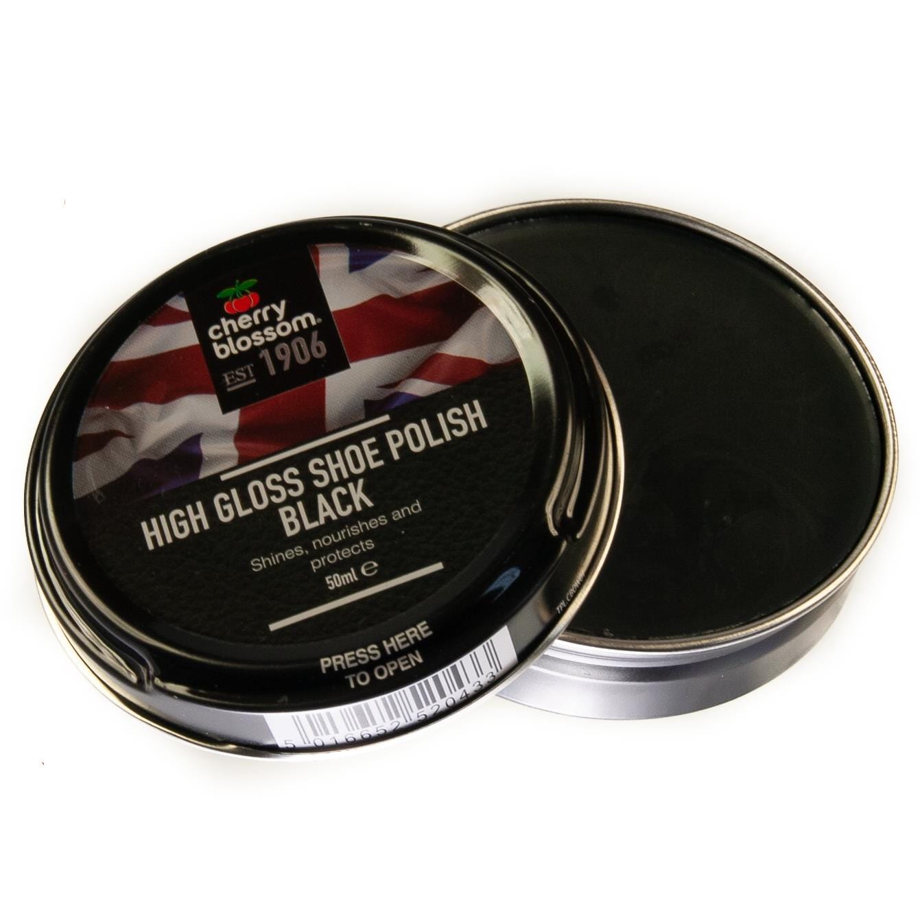 High Gloss Black Shoe Polish with 50ml Cherry Blossom