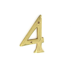 Number 4 Brass 75mm | S2504 | Securit Service Item Securit 901221