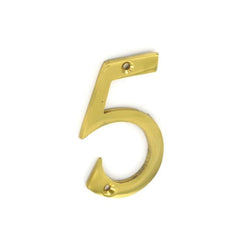 Number 5 Brass 75mm | S2505 | Securit Service Item Securit 901222