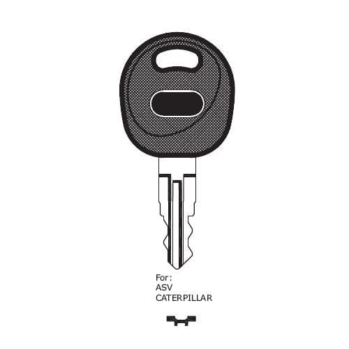 Plant Key 100133 Excavator Lawn Mower Key to suit Cat SP8500 Key | Thunderfix Industrial Keys Thunderfix 100133