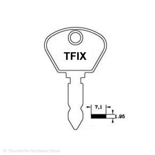 Plant Key 100688 Excavator Lawn Mower Fork Lift Tractor to suit Bosch | Thunderfix Industrial Keys Thunderfix 100688