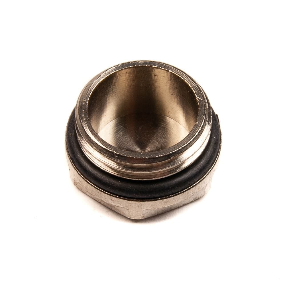 Radiator Plug Chrome 1/2" BSP 18.63mm Diameter Thread - Thunderfix Hardware