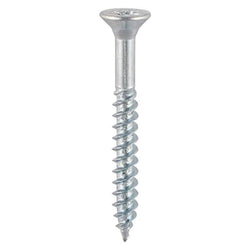 Twin Thread Wood Screws Countersunk ZP - 4.0mm x 25mm - 8 x 1" (Box of 200) Service Item Timco 900483