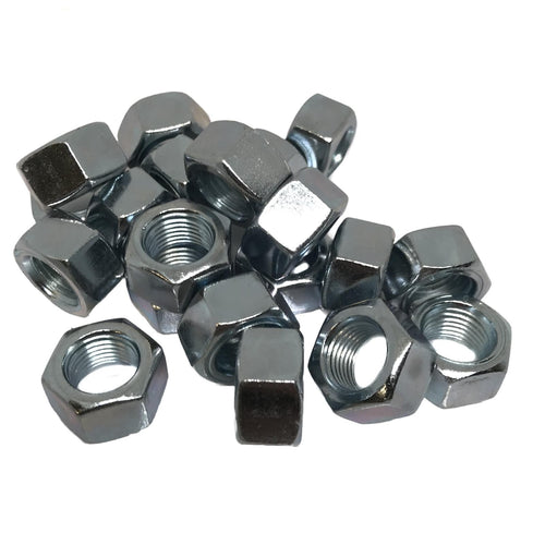 1/2 - 20UNF Full Nut BS 1768 Grade 1 Zinc Plated (Pack of 20)