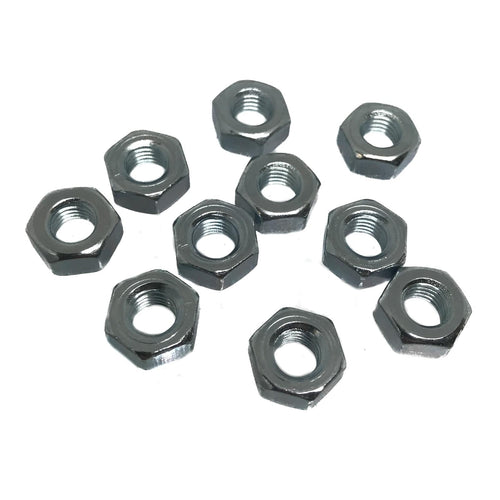 1/4 - 28UNF Full Nut BS 1768 Grade 1 Zinc Plated (Pack of 20)