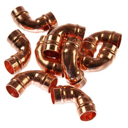 10mm Solder Ring Elbow Yorkshire 90 Degrees Copper (Pack of 10) Solder Ring Fittings Thunderfix 901581