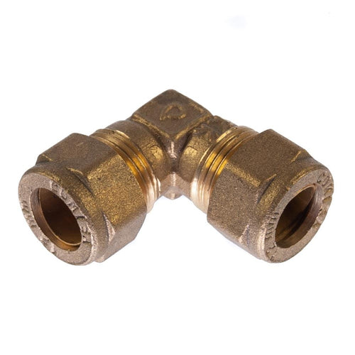 12mm Compression Elbow 90 Degrees Brass