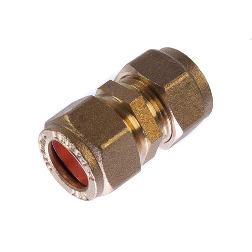 12mm Compression Straight Coupling Brass