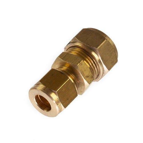 12mm x 8mm Compression Reducer Coupling Brass