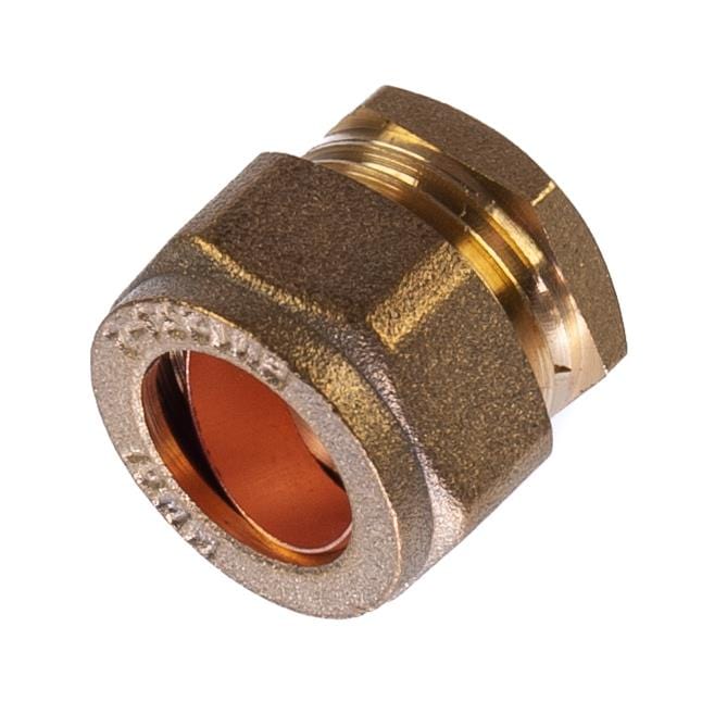 15mm Compression Stop End Brass - Plumbing Pipe Fittings Joints ...