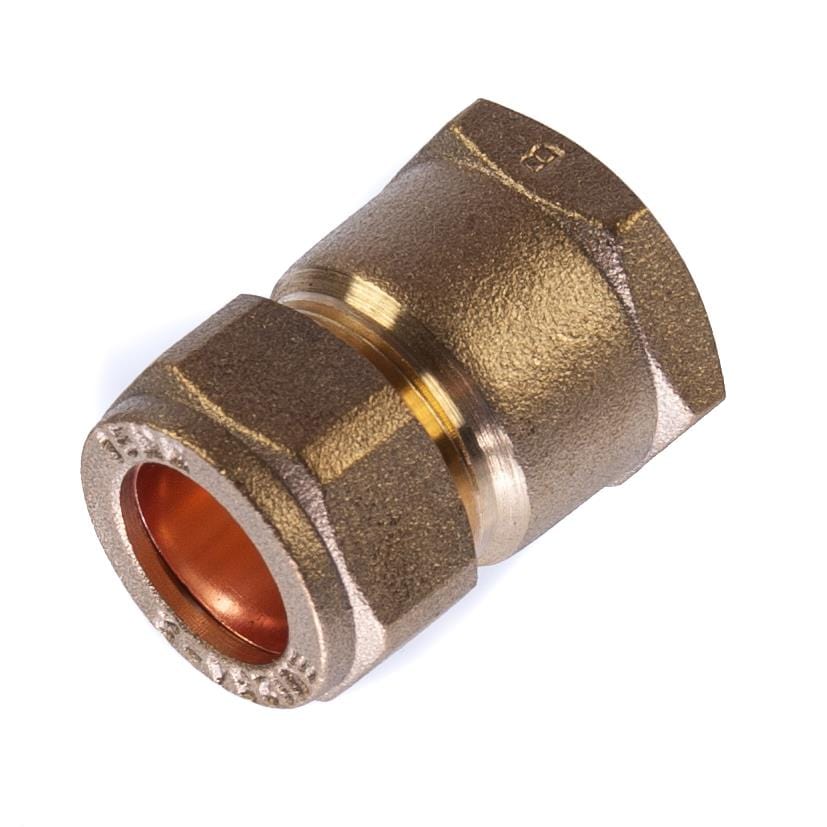 15mm x 1/2" BSP Compression Female Adaptor Brass CxFI Compression Female Adaptors Thunderfix 100269