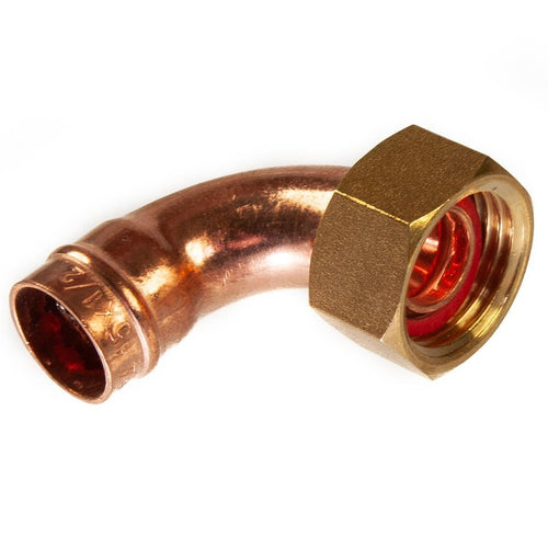 15mm x 1/2" BSP Solder Ring Bent Tap Connector