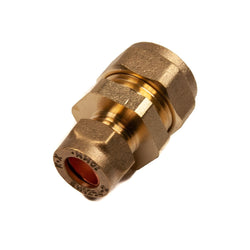 15mm x 10mm Compression Reducer Coupling Brass Compression Reducing Couplings Thunderfix 100016