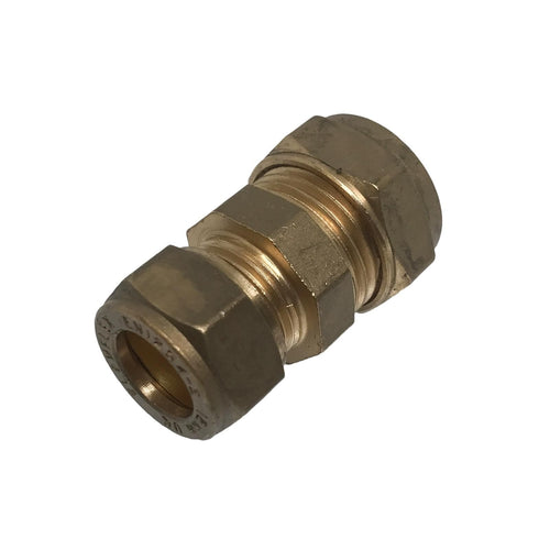15mm x 12mm Compression Reducer Coupling Brass