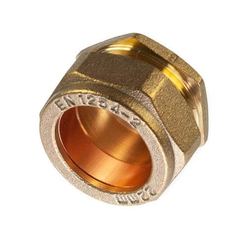 22mm Compression Stop End Brass
