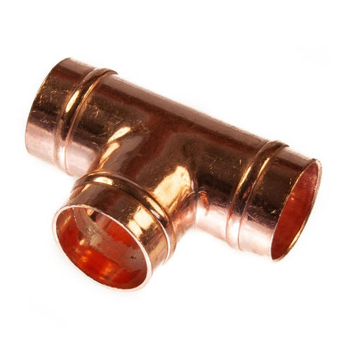 22mm Solder Ring Equal Tee Yorkshire Copper