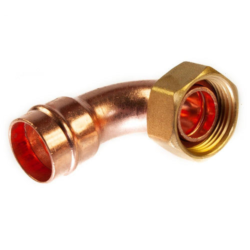 22mm x 3/4" BSP Solder Ring Bent Tap Connector