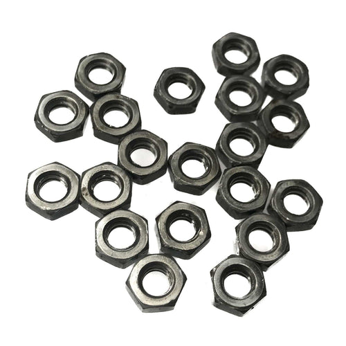 3/16" British Standard Whitworth BSW Full Nuts Self Colour (Pack of 20)