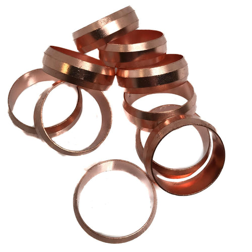 3/4" Imperial Compression Olives Copper For 3/4" Copper Plumbing Pipe (Pack of 10)