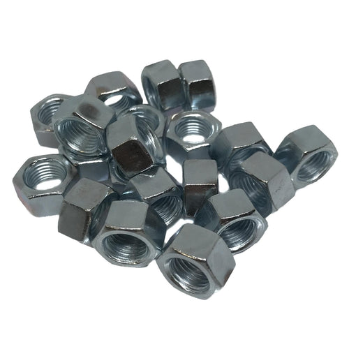 3/8 - 24UNF Full Nut BS 1768 Grade 1 Zinc Plated (Pack of 20)