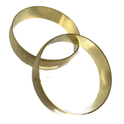 35mm Compression Olives Brass For 35mm Copper Plumbing Pipe (Pack of 2)