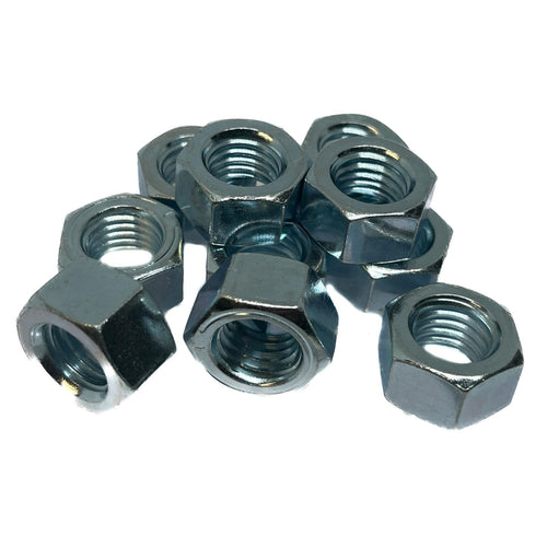5/8 - 11 UNC Full Nut BS 1768 Grade 1 Zinc Plated (Pack of 10)