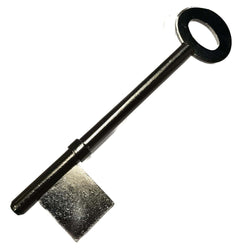 6 Gauge Rimlock Mortice Lock Key Blank Extra Long 4.88mm Diameter Steel Service Item Thunderfix 902885