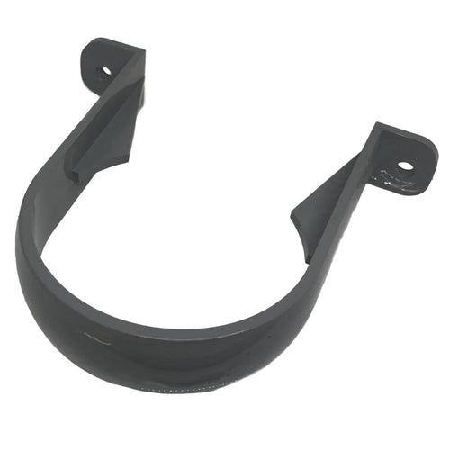 68mm Drain Pipe Down Pipe Rainwater Clip Round Grey RC1 | Floplast
