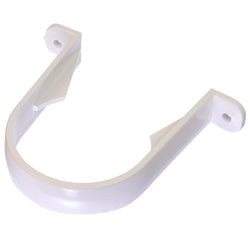 68mm Drain Pipe Down Pipe Rainwater Clip Round White RC1 | Floplast Pipe Clips Floplast 100504